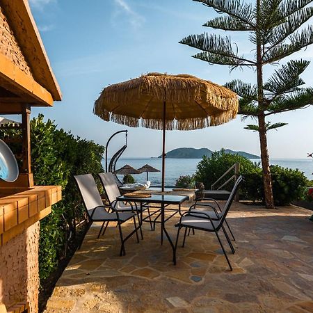 Beachfront Andriana Villa With Mini Pool And Spa Василикос Экстерьер фото